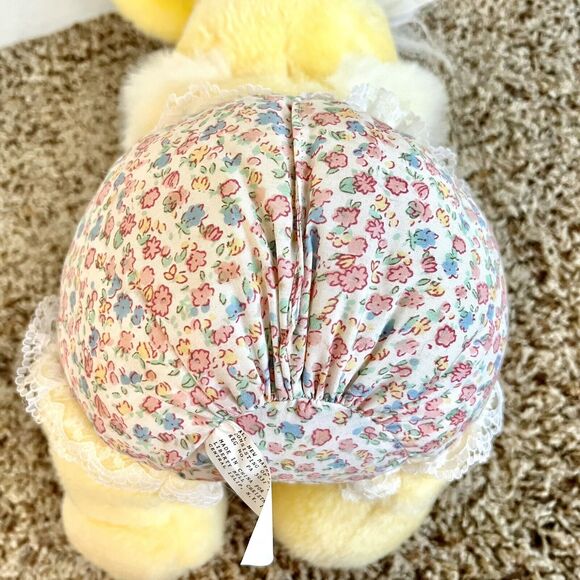 Vintage Liberty Bell Christmas Yellow Easter Bunny Rabbit Plush Stuffed Toy - Picture 10 of 14